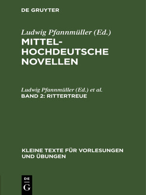 cover image of Rittertreue